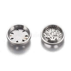 304 Stainless Steel Diffuser Locket Aromatherapy Essential Oil&nbsp;AJEW-N025-07P
