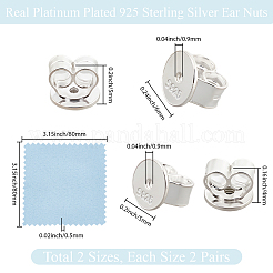 925 Sterling Silver Ear Nuts&nbsp;STER-BBC0009-09