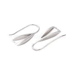 Rhomdium Plated 925 Sterling Silver Earring Hooks&nbsp;STER-NH0001-71B-P