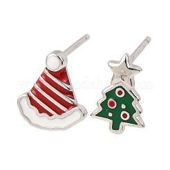 925 Sterling Silver Stud Earrings&nbsp;EJEW-F397-02P
