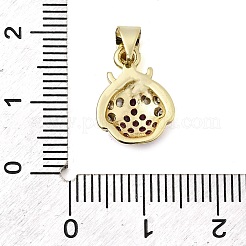 Brass Micro Pave Cubic Zirconia Pendants&nbsp;KK-I360-081G