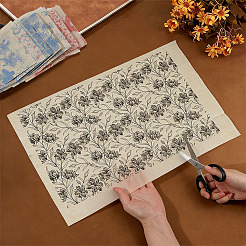 8Pcs 8 Styles Paper Ceramic Decals&nbsp;DIY-OC0015-79