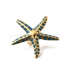 304 Stainless Steel Enamel Finger Rings for Women&nbsp;RJEW-C150-02G
