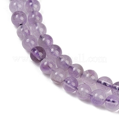 Natural Amethyst Beads Strands&nbsp;G-M445-6mm-01C