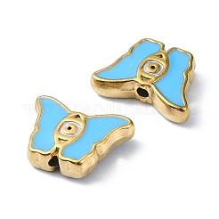 Ion Plating(IP) 304 Stainless Steel Enamel Beads&nbsp;STAS-Q318-09B
