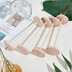 Schima Wood Unfinshed 100Pcs Wheel & 50Pcs Stick Sets&nbsp;DIY-OC0014-38B