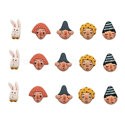 Opaque Resin Cabochons&nbsp;CRES-CJ0001-23