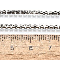 Tarnish Resistant 304 Stainless Steel Box Chain Necklaces&nbsp;NJEW-P244-01P