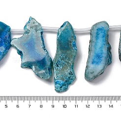Dyed Natural Agate Nuggets Beads Strands&nbsp;G-E331-08F-01