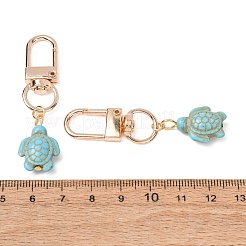 20Pcs Sea Turtle Synthetic Turquoise Pendant Decorations&nbsp;HJEW-CP00071