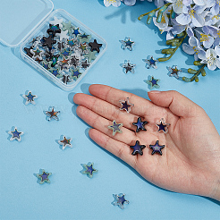 60Pcs 5 Colors Glass Beads&nbsp;GLAA-PA0001-73