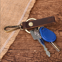 3Pcs 3 Colors Cowhide Leather Keychain&nbsp;FIND-GF0008-03