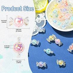 Baking Paint Transparent Acrylic Beads&nbsp;MACR-CJC0004-36
