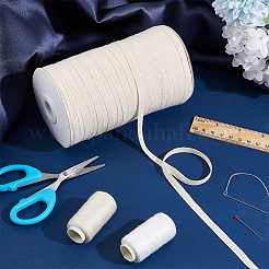 200M Cotton Linen Herringbone Ribbon&nbsp;WH-WG84529-01