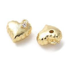 Brass Micro Pave Cubic Zirconia Pendants&nbsp;KK-P290-60G-01