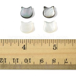 4Pcs 2 Colors Natural Black Lip Shell and White Shell Beads Set&nbsp;SSHEL-FS0001-10