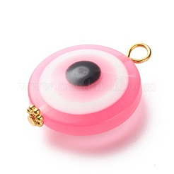 Transparent Evil Eye Resin Pendants&nbsp;PALLOY-JF01847-02