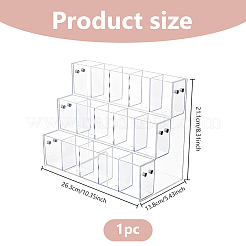 3-Tier Plastic Pen & Pencil Display Riser Holder&nbsp;ODIS-WH0086-194