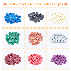180Pcs 9 Colors Natural Agate Beads Strands&nbsp;G-NB0002-78