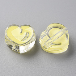 Transparent Enamel Acrylic Beads&nbsp;TACR-S155-004B