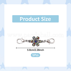 5Pcs Alloy Pendant Decorations&nbsp;HJEW-YW00135