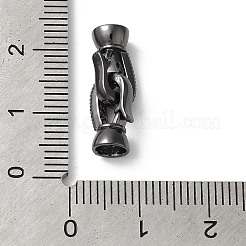 Brass Micro Pave Clear Cubic Zirconia Fold Over Clasps&nbsp;KK-H483-01EB