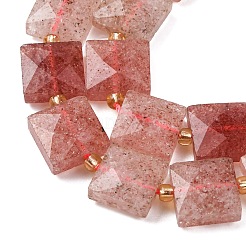 Natural Strawberry Quartz Beads Strands&nbsp;G-F839-A07-01