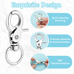 20Pcs Zinc Alloy Swivel Lobster Claw Clasps&nbsp;FIND-GA0003-53A