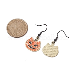 Halloween Alloy Enamel Dangle Earrings&nbsp;EJEW-JE06063