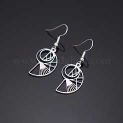 304 Stainless Steel Dangle Earrings&nbsp;WG87AD5-01