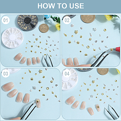 12 Grids Alloy Cabochons&nbsp;MRMJ-WH20007-003G