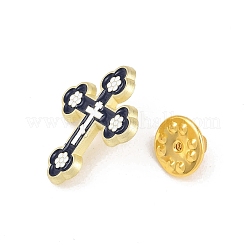 Orthodox Cross Enamel Pins&nbsp;JEWB-L027-03G-02