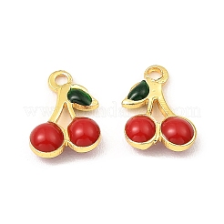 Brass Enamel Charms&nbsp;X-KK-K337-01G-01