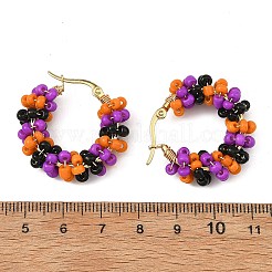 Halloween 201 Stainless Steel Hoop Earrings for Women&nbsp;EJEW-JE07510