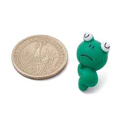 Frog Resin Cabochon Map Pins&nbsp;AJEW-TB00011-03