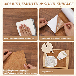 1 Roll Self-adhesive Cork Insulation Sheets&nbsp;AJEW-GF0012-21