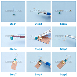DIY Metal Dangle Earrings Making Kits&nbsp;DIY-SC0013-37