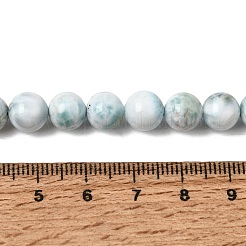 Natural Larimar Beads Strands&nbsp;G-B156-A01-8mm-01