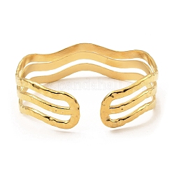 304 Stainless Steel Cuff Bangles&nbsp;BJEW-P302-09G