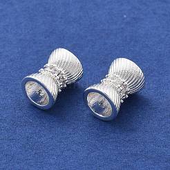 Brass Micro Pave Cubic Zirconia Beads&nbsp;KK-B134-35S