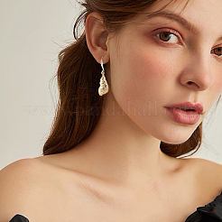 40Pcs 2 Colors Brass Earring Hooks&nbsp;KK-BBC0021-72