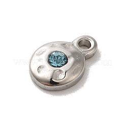 304 Stainless Steel Glass Pendants&nbsp;STAS-B074-02P-04