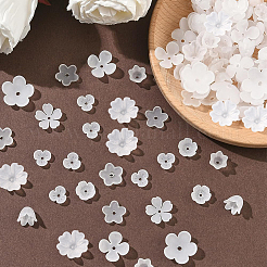 600Pcs 10 Styles Acrylic Bead Caps&nbsp;OACR-SC0002-37