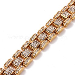 Men's Crystal Rhinestone Solid Link Chain Bracelet&nbsp;BJEW-I297-02G