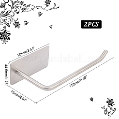 304 Stainless Steel No Punch Toilet Paper Holders&nbsp;AJEW-UN0001-30