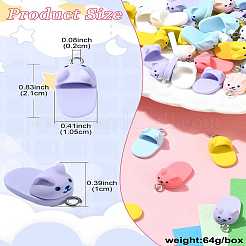 50Pcs Opaque Resin Pendants&nbsp;RESI-CJ0004-46