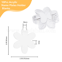 10Pcs Acrylic Big Pendants&nbsp;OACR-DC0001-23B