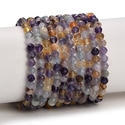 Natural Purple Fluorite Beads Strands&nbsp;GG-CBA753B-A01-4mm