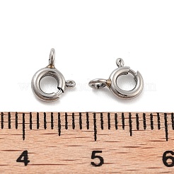 Non-Tarnish 316 Stainless Steel Spring Ring Clasps&nbsp;X-STAS-B072-08P-01