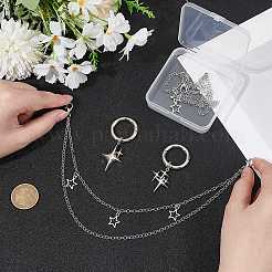 4Pcs 3 Styles Brass Chains Boot Strap Chains&nbsp;HJEW-BM0001-11